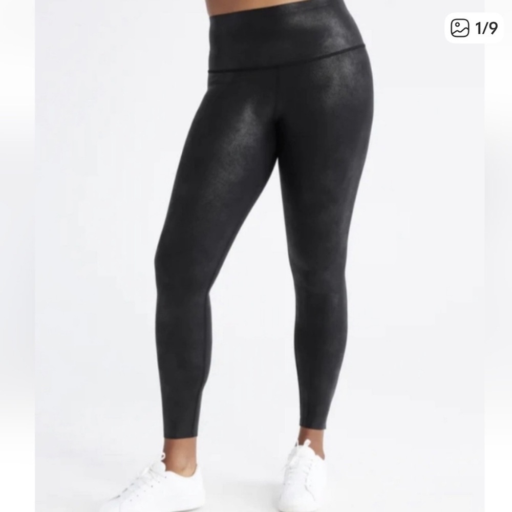 Knix Sculpt Leggings Shiny Black Size Medium S2